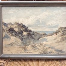 Heinrich Petersen Flensburg Duenenlandschaft Oel 1